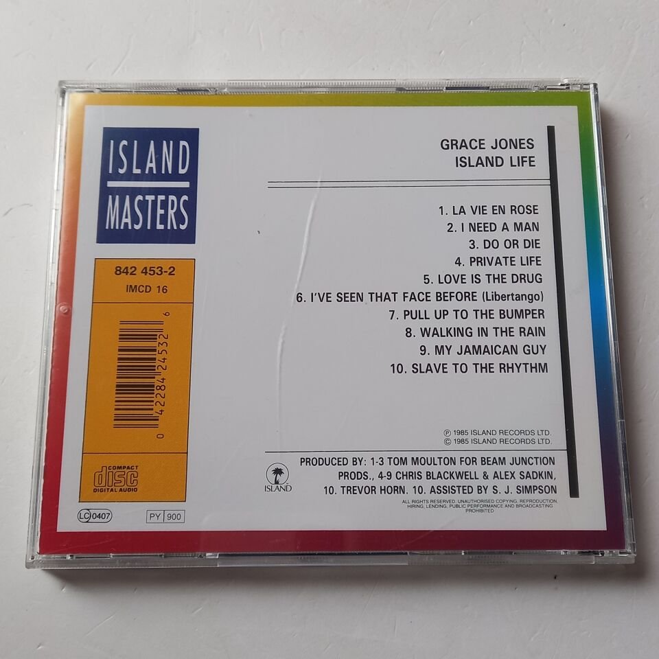 GRACE JONES – ISLAND LIFE (1985) - CD 2.EL