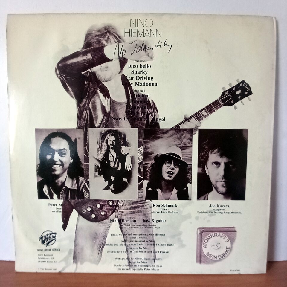 NINO – NO IDENTITY (1980) - LP 2.EL PLAK