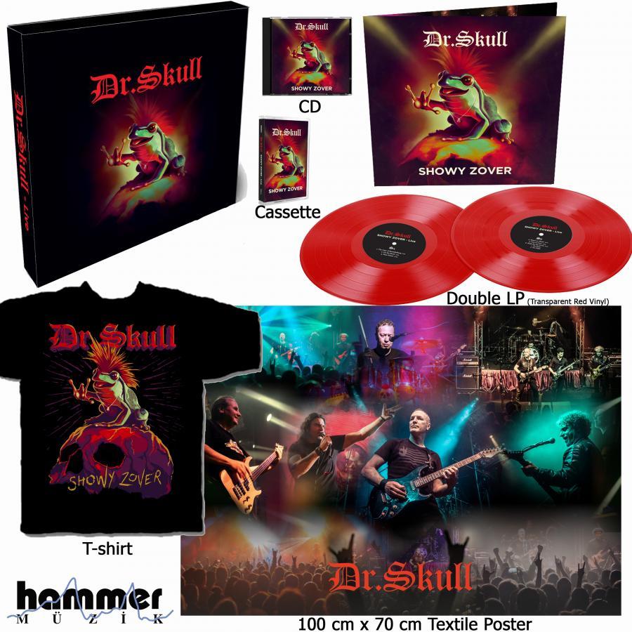 DR. SKULL - SHOWY ZOVER (2021) - 2LP TRANSPARENT RED VINYL EDITION + XL T-SHIRT BOX SET SIFIR PLAK