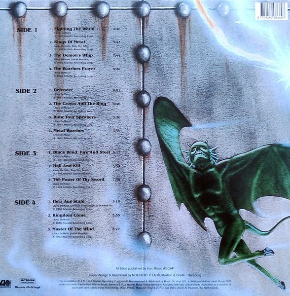 MANOWAR – BEST OF MANOWAR - THE HELL OF STEEL (2025) - 2LP LIMITED EDITION NUMBERED SILVER VINYL SIFIR PLAK