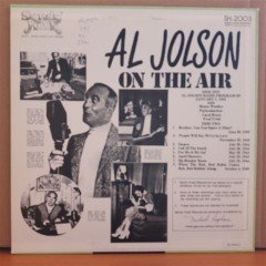 AL JOLSON - ON THE AIR (1978) - LP 2.EL PLAK