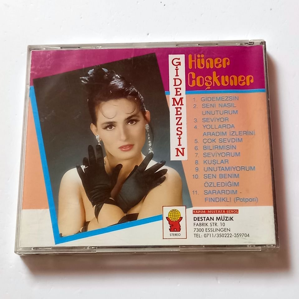 HÜNER COŞKUNER - GİDEMEZSİN - CD DESTAN MÜZİK 2.EL