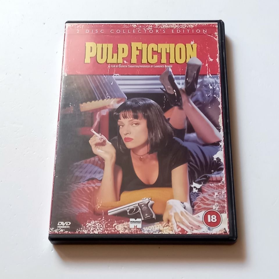 PULP FICTION - 2 DISC COLLECTOR'S EDITION - JOHN TRAVOLTA, SAMUEL L. JACKSON, UMA THURMAN -  YÖN.:QUENTIN TARANTINO - 2DVD 2. BÖLGE TÜRKÇE ALTYAZI YOKTUR 2.EL