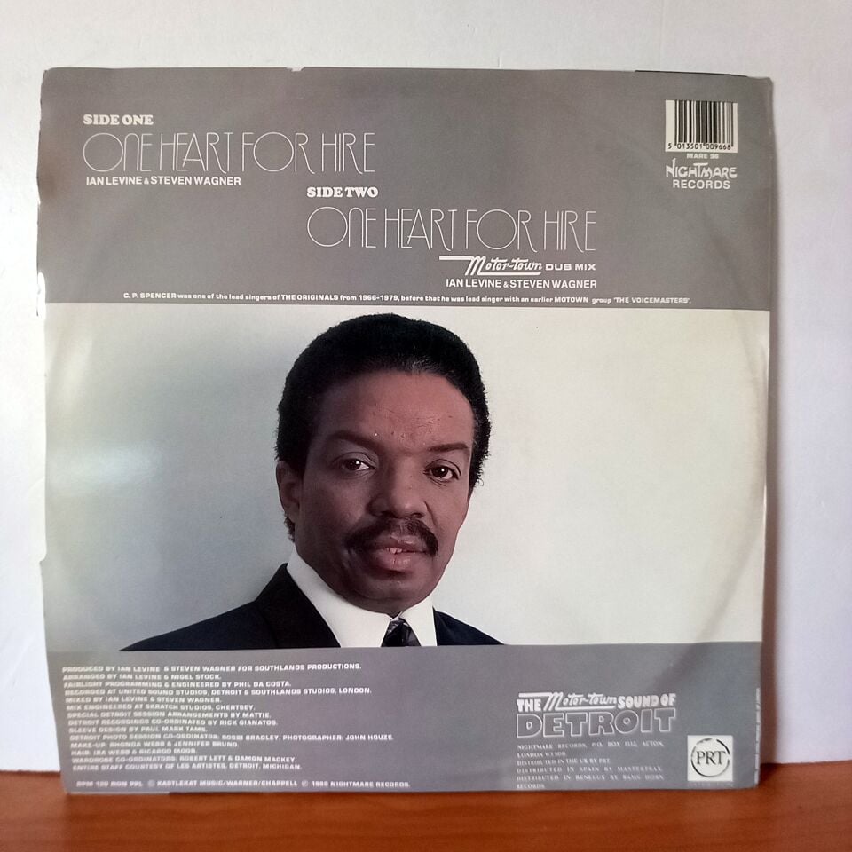 C.P. SPENCER – ONE HEART FOR HIRE (1989) - LP MAXI SINGLE 2.EL PLAK