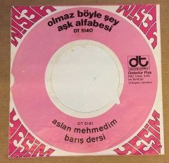 YEŞİM OLMAZ BÖYLE ŞEY 45LİK KAPAĞI DİKKAT SADECE KAPAKTIR