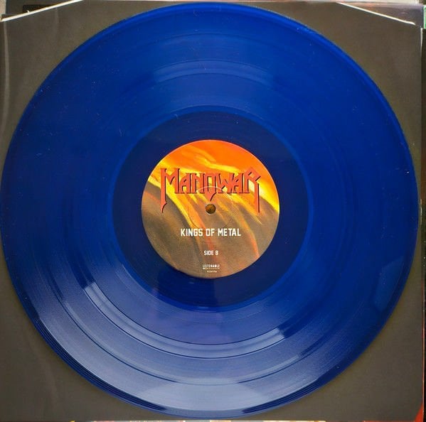MANOWAR – KINGS OF METAL (1988) - LP 2024 REISSUE LIMITED EDITION TRANSPARENT BLUE VINYL SIFIR PLAK