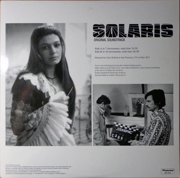SOLARIS ORIGINAL SOUNDTRACK - EDWARD ARTEMIEV - 2013 LP SIFIR PLAK