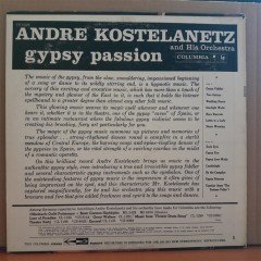 ANDRE KOSTELANETZ - GYPSY PASSION - LP 2.EL PLAK
