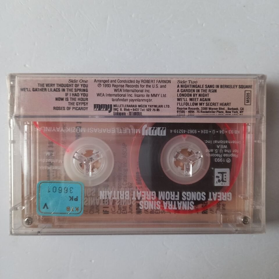 FRANK SINATRA - SINATRA SINGS GREAT SONGS FROM GREAT BRITAIN (1993) - KASET SIFIR