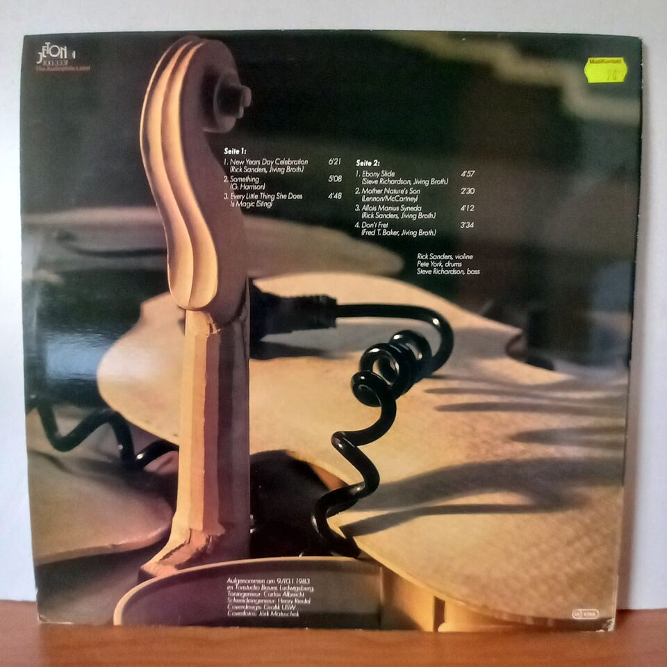STRING TIME / RICK SANDERS / PETE YORK / STEVE RICHARDSON (1983) - LP 2.EL PLAK