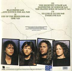 METALLICA - AND JUSTICE FOR ALL (1988) - KAPAK KÖŞELERİ ÇOK HAFİF YORGUN 2LP REISSUE SIFIR PLAK