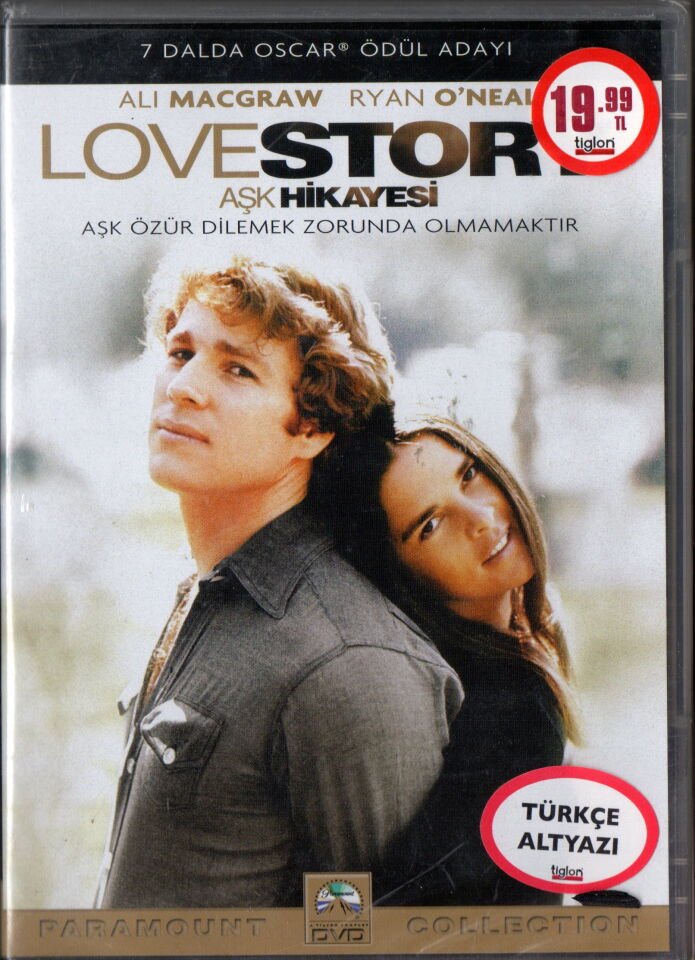 AŞK HİKAYESİ - LOVE STORY - ALI MacGRAW - RYAN O'NEAL - ARTHUR HILLER - DVD AM