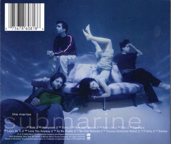 THE MARIAS – SUBMARINE (2024) - CD JEWEL CASE  AMBALAJINDA SIFIR