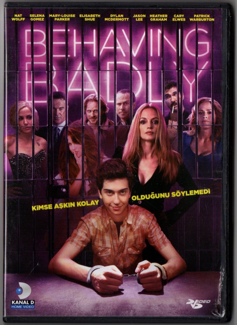 BEHAVING BADLY - PAÇAYI SIYIRMAK - NAT WOLFF - SELENA GOMEZ - DVD 2.EL