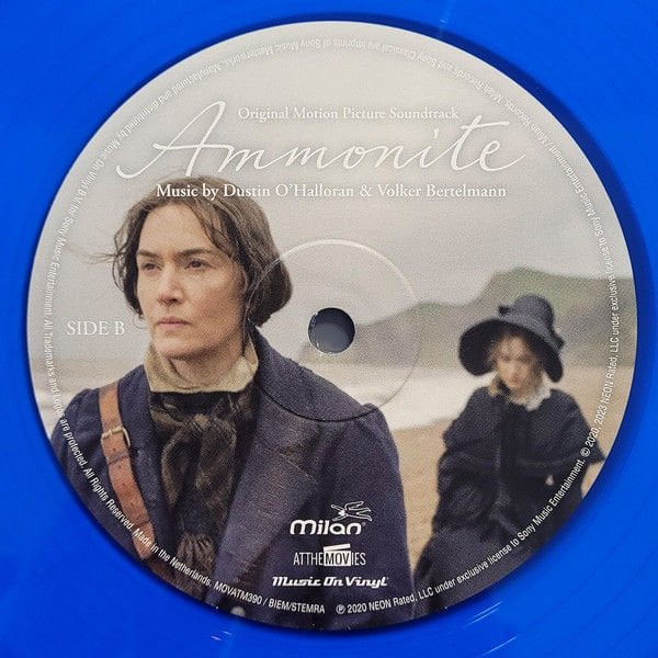 AMMONITE SOUNDTRACK - DUSTIN O'HALLORAN & VOLKER BERTELMANN - 2023 LIMITED EDITION COLORED LP SIFIR PLAK