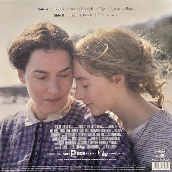 AMMONITE SOUNDTRACK - DUSTIN O'HALLORAN & VOLKER BERTELMANN - 2023 LIMITED EDITION COLORED LP SIFIR PLAK