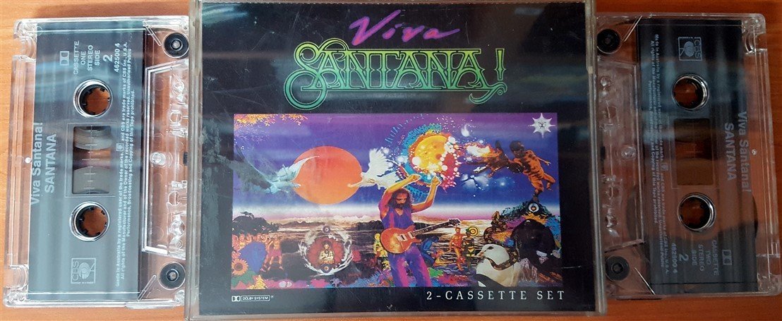 SANTANA - VIVA SANTANA! DOUBLE CASSETTE MADE IN AUSTRALIA ''USED''