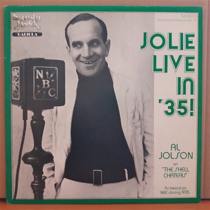 AL JOLSON - JOLIE LIVE IN '35! (1983) - LP 2.EL PLAK