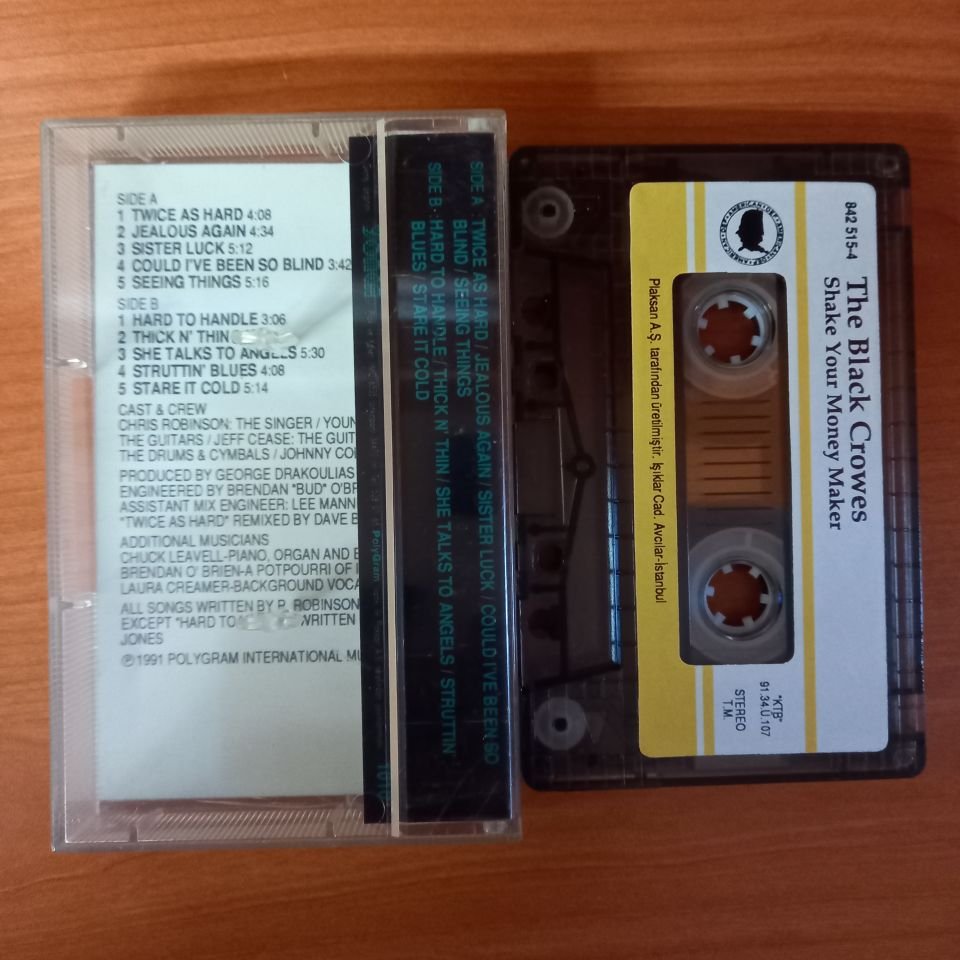 THE BLACK CROWES - SHAKE YOUR MONEY MAKER (1991) - KASET 2.EL