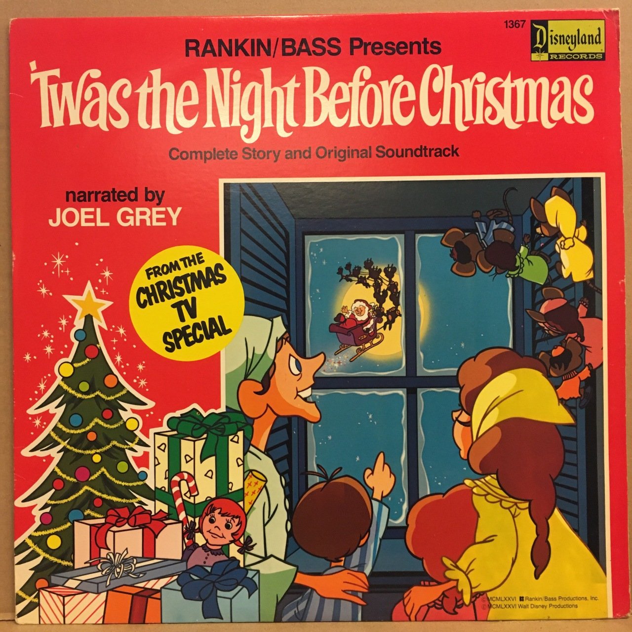 TWAS THE NIGHT BEFORE CHRISTMAS COMPLETE STORY & SOUNDTRACK WALT DISNEY (1976) 2.EL PLAK