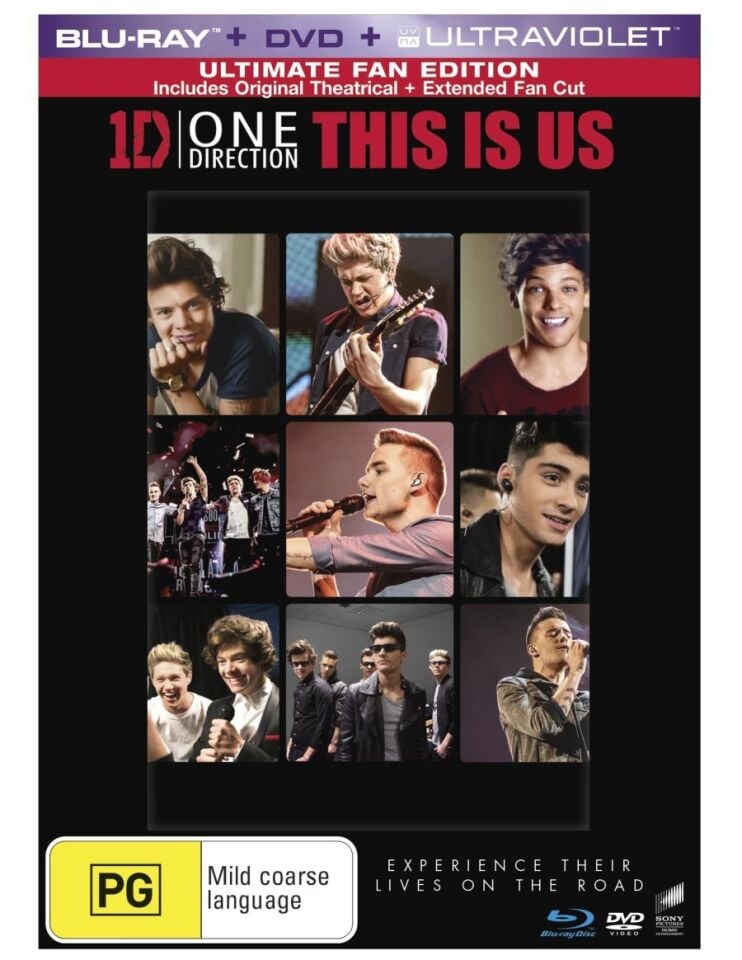 ONE DIRECTION - THIS IS US / EXPERIENCE THEIR LIVES ON THE ROAD - BLU RAY + DVD / ORİJİNAL AMBALAJINDA SIFIR
