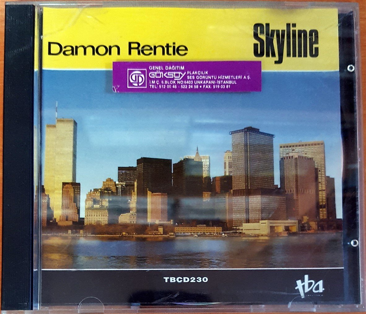 DAMON RENTIE - SKYLINE (1987) TBA RECORDS CD 2.EL