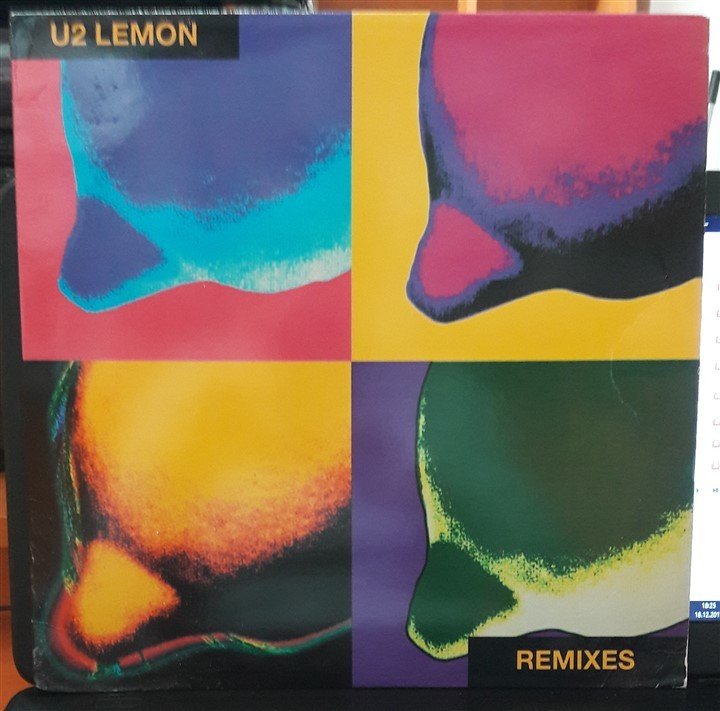 U2- LEMON (1993) - 12'' MAXI SINGLE SARI PLAK 2.EL