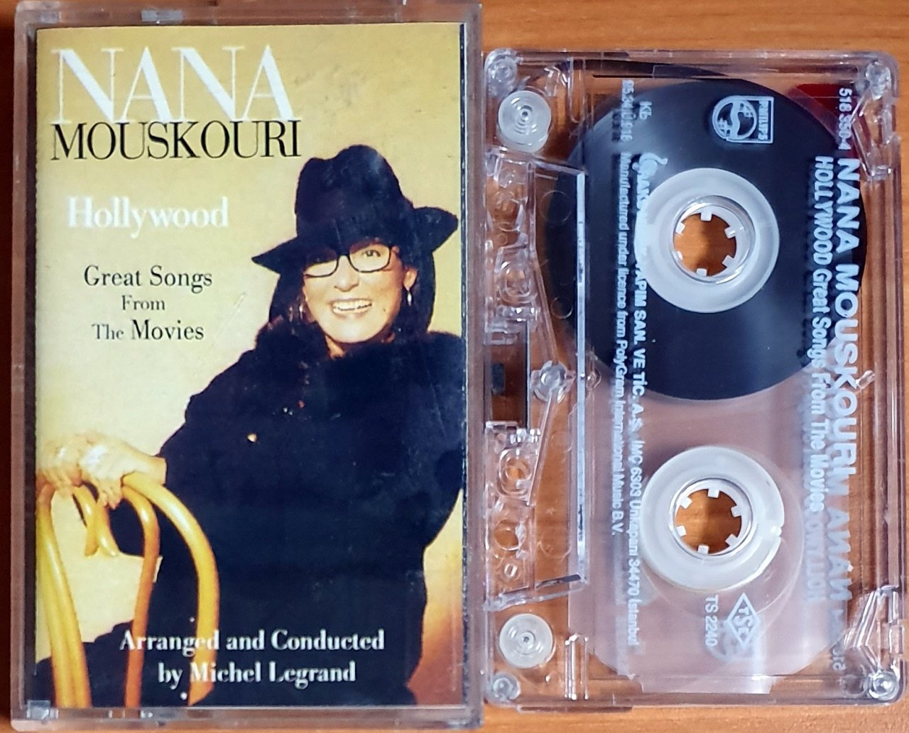 NANA MOUSKOURI - HOLLYWOOD / GREAT SONGS FROM THE MOVIES (1995) - KASET PHILIPS / RAKS 2.EL