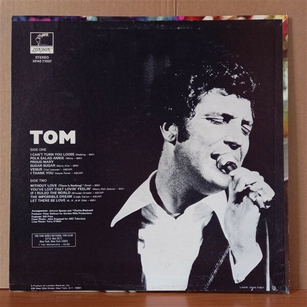 TOM JONES – TOM (1970) - LP 2.EL PLAK