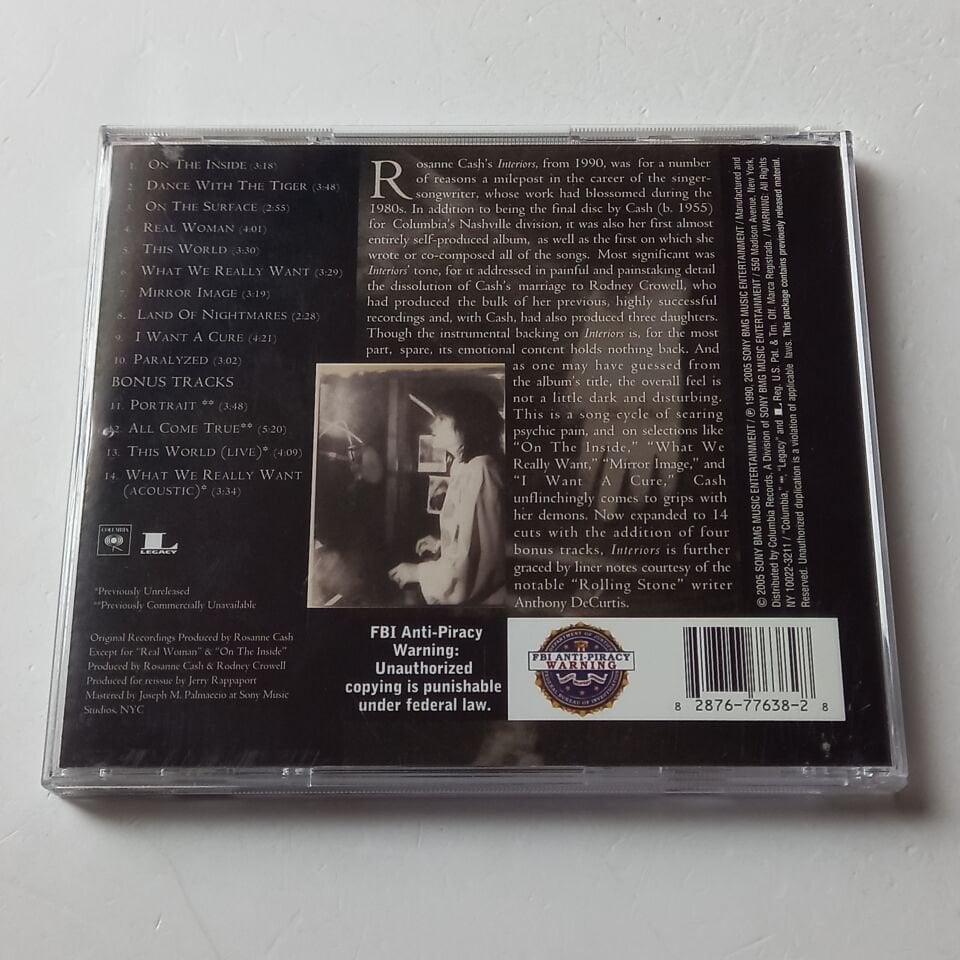 ROSANNE CASH – INTERIORS (1990) - CD REMASTERED 2005 REISSUE 2.EL