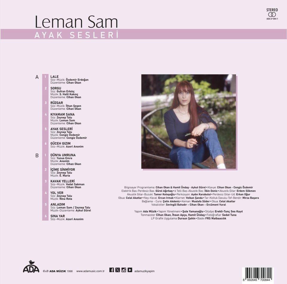 LEMAN SAM - AYAK SESLERİ (1992) - LP 2026 BASIM SIFIR PLAK