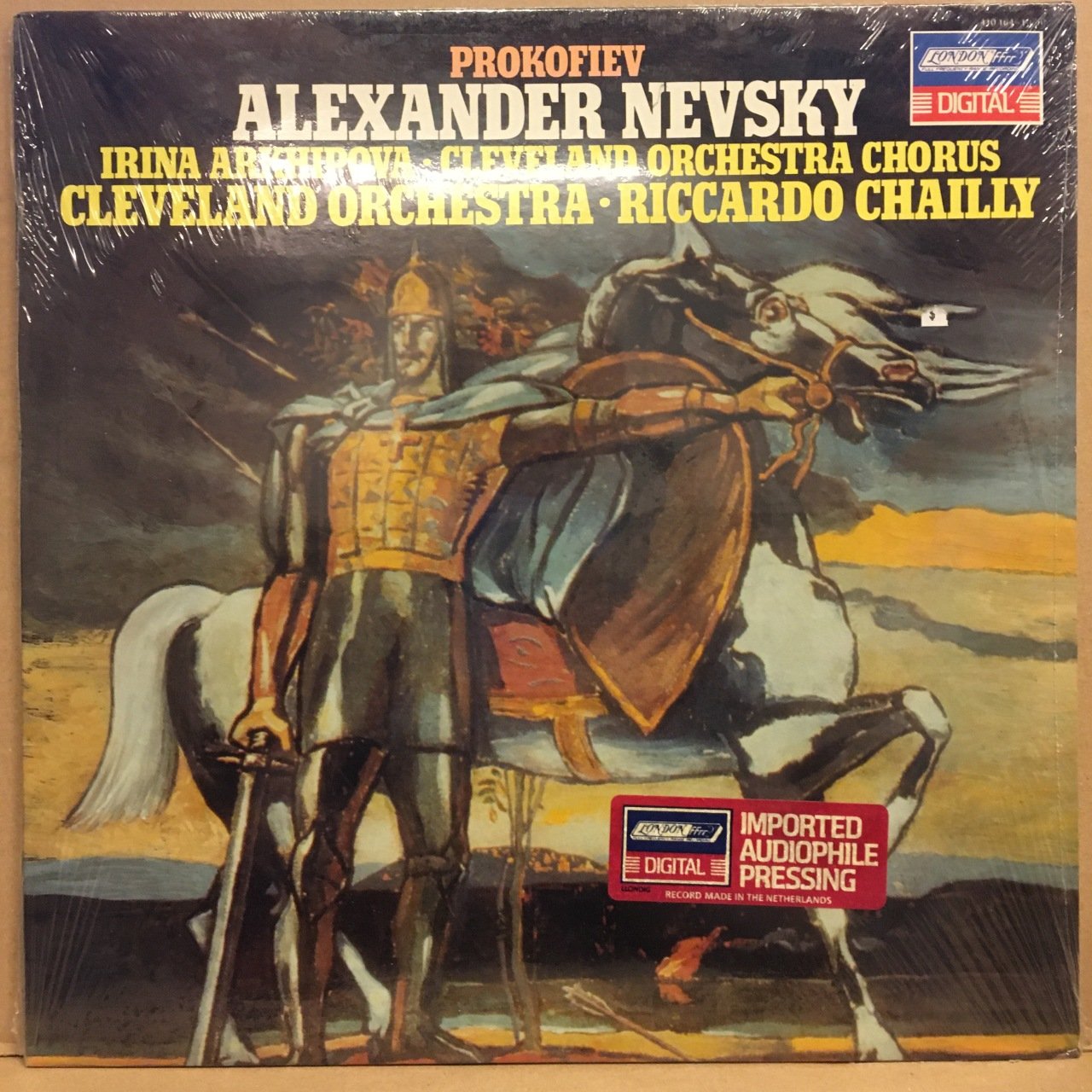 PROKOFIEV ALEXANDER NEVSKY, IRINA ARKHIPOVA, RICCARDO CHAILLY (1984) SIFIR PLAK