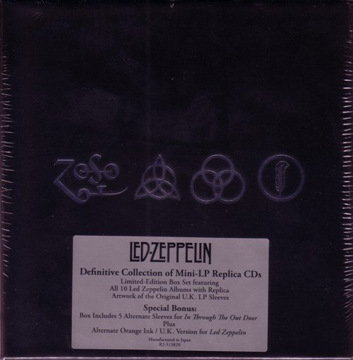 LED ZEPPELIN - 40TH ANNIVERSARY DEFINITIVE COLLECTION (2008) - 12CD BOX LP REPLICA SIFIR