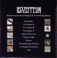 LED ZEPPELIN - 40TH ANNIVERSARY DEFINITIVE COLLECTION (2008) - 12CD BOX LP REPLICA SIFIR