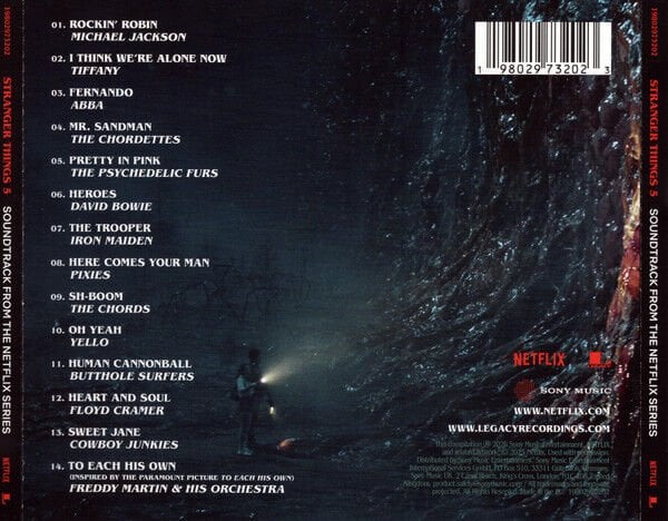 VARIOUS – STRANGER THINGS 5 / SOUNDTRACK FROM THE NETFLIX SERIES / MICHAEL JACKSON, TIFFANY, ABBA, DAVID BOWIE, IRON MAIDEN, YELLO, PIXIES (2026) - CD JEWEL CASE AMBALAJINDA SIFIR