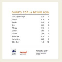 ZÜLFÜ LİVANELİ - GÜNEŞ TOPLA BENİM İÇİN (1985) - CD DDIGIPACK SIFIR