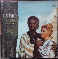 VERDI: OTELLO, VICKERS, FRENI, BERLIN PHILHARMONIC, HERBERT VON KARAJAN - 3PLAK 2.EL BOXSET