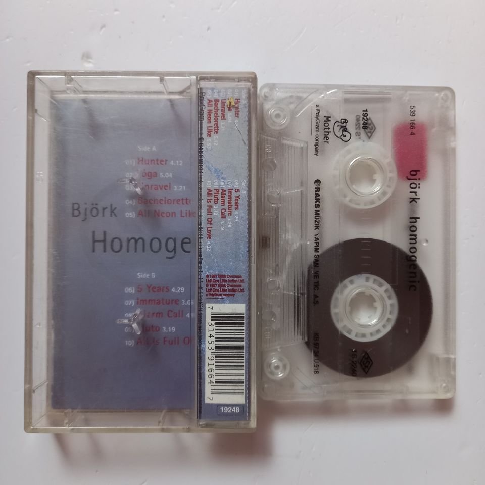 BJÖRK - HOMOGENIC (1997) - KASET 2.EL