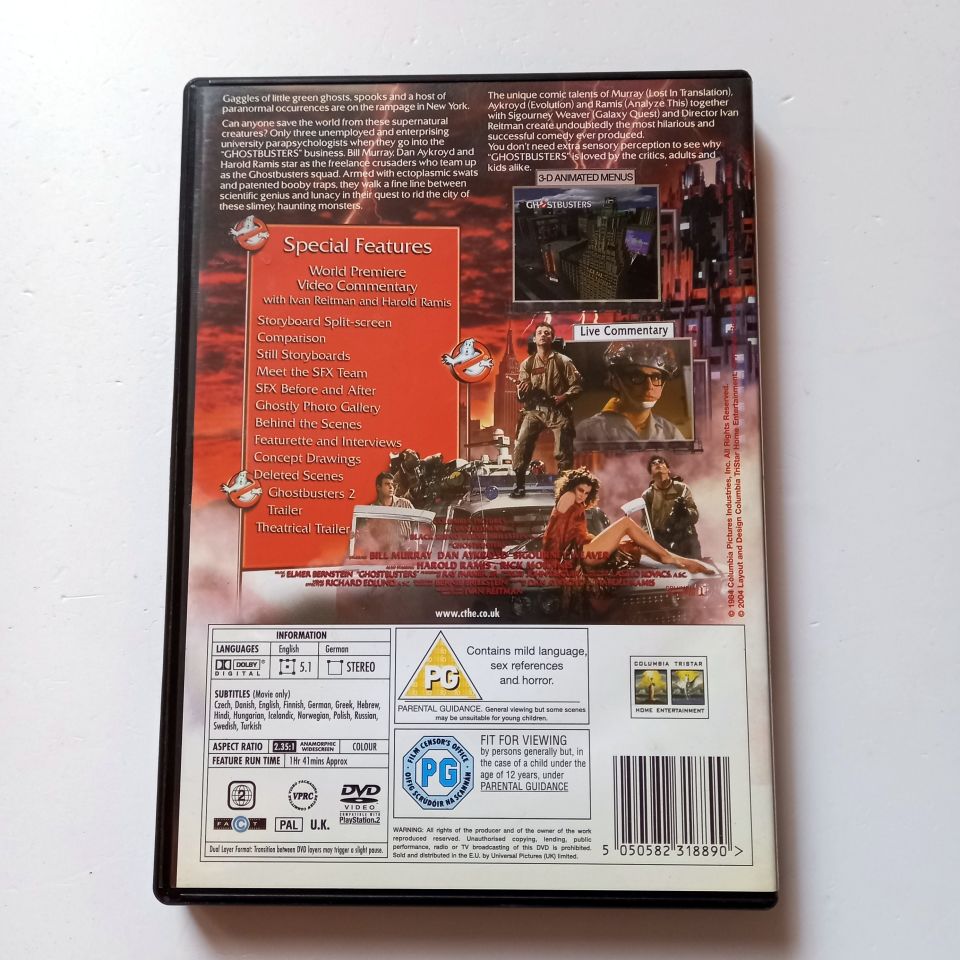 GHOSTBUSTERS - BILL MURRAY, DAN AYKROYD, SIGOURNEY WEAVER, YÖN.: IVAN REITMAN - DVD 2.EL