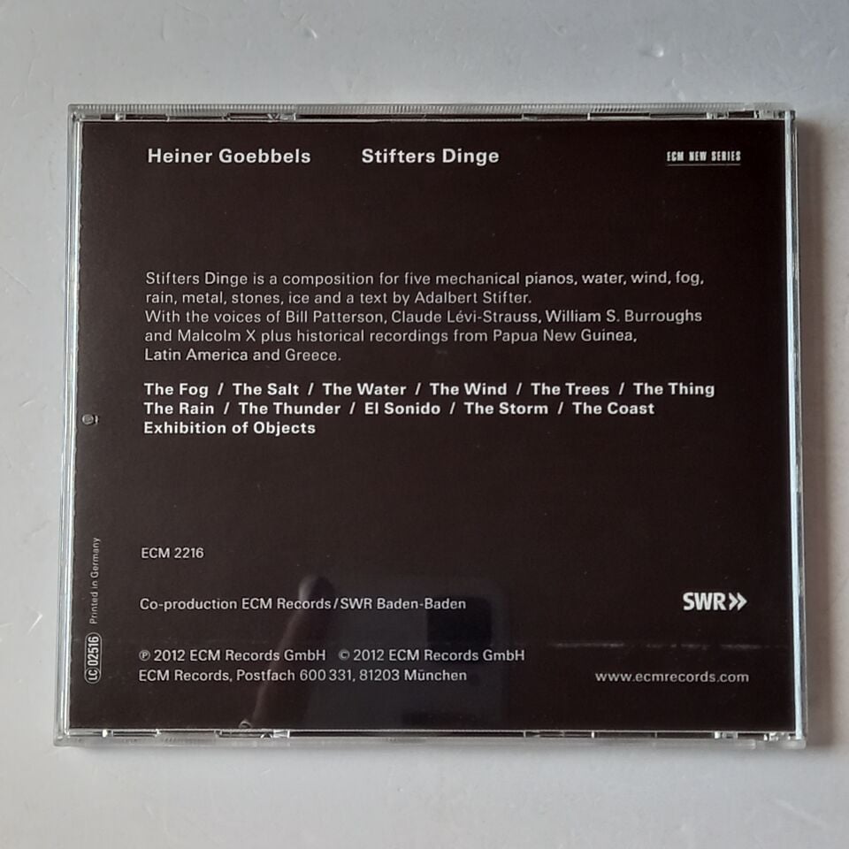 HEINER GOEBBELS – STIFTERS DINGE (2012) - CD 2.EL
