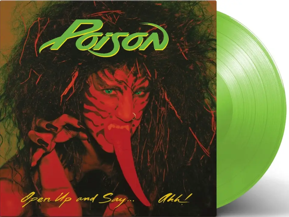 POISON - OPEN UP AND SAY . . . AHH! (1988) - LP 2018 NEON GREEN COLOURED EDITION SIFIR PLAK