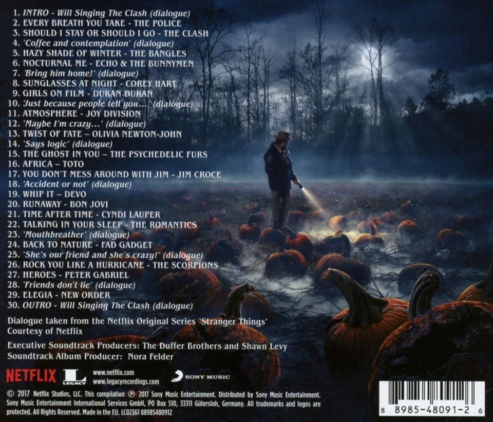 STRANGER THINGS - SOUNDTRACK (2017) / THE POLICE THE CLASH BANGLESJOY DIVISION TOTO SCORPIONS BON JOVI - CD SIFIR