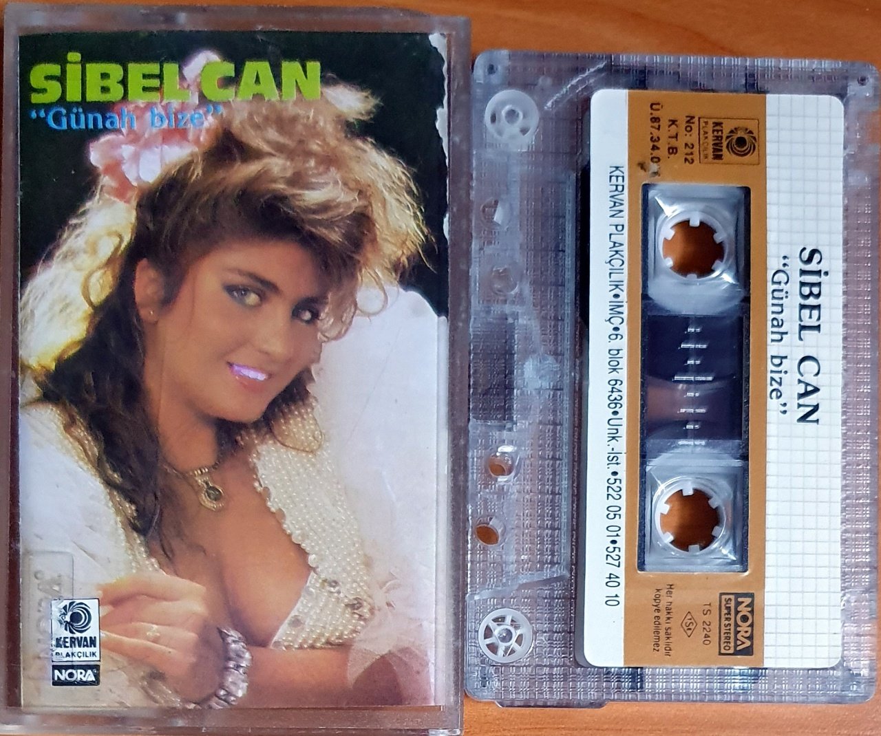 SİBEL CAN - GÜNAH BİZE (1987) - KASET KERVAN 2.EL