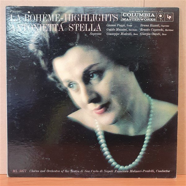 PUCCINI: LA BOHEME [HIGHLIGHTS] / ANTONIETTA STELLA - LP 2.EL PLAK