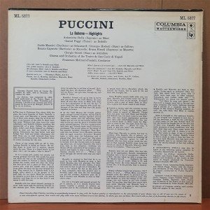 PUCCINI: LA BOHEME [HIGHLIGHTS] / ANTONIETTA STELLA - LP 2.EL PLAK