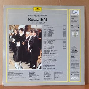 WOLFGANG AMADEUS MOZART: REQUIEM / LEONARD BERNSTEIN (1989) - 2.EL LASERDISC
