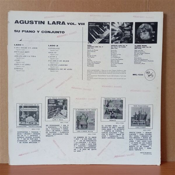 AGUSTIN LARA – PALABRAS DE MUJER (1961) - LP 2.EL PLAK