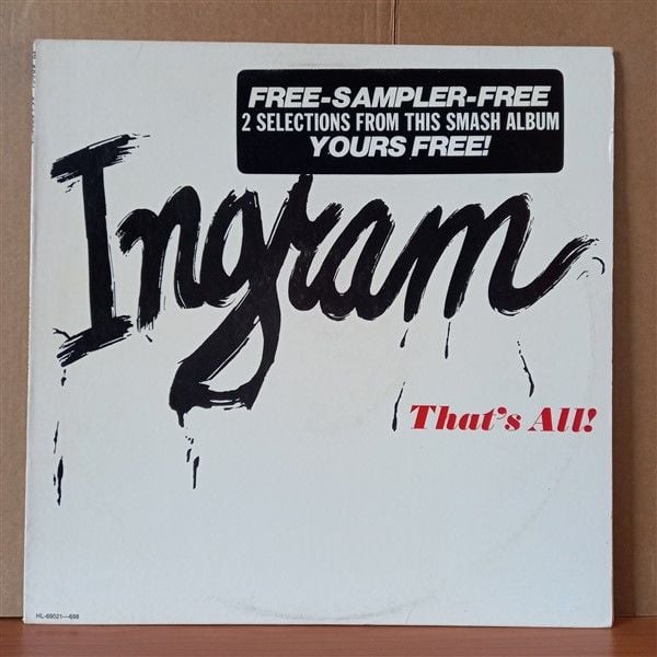 INGRAM – THAT'S ALL / I DON'T WANT TO BE ALONE (1977) - LP SINGLE SIDED PROMO SAMPLER 2.EL PLAK