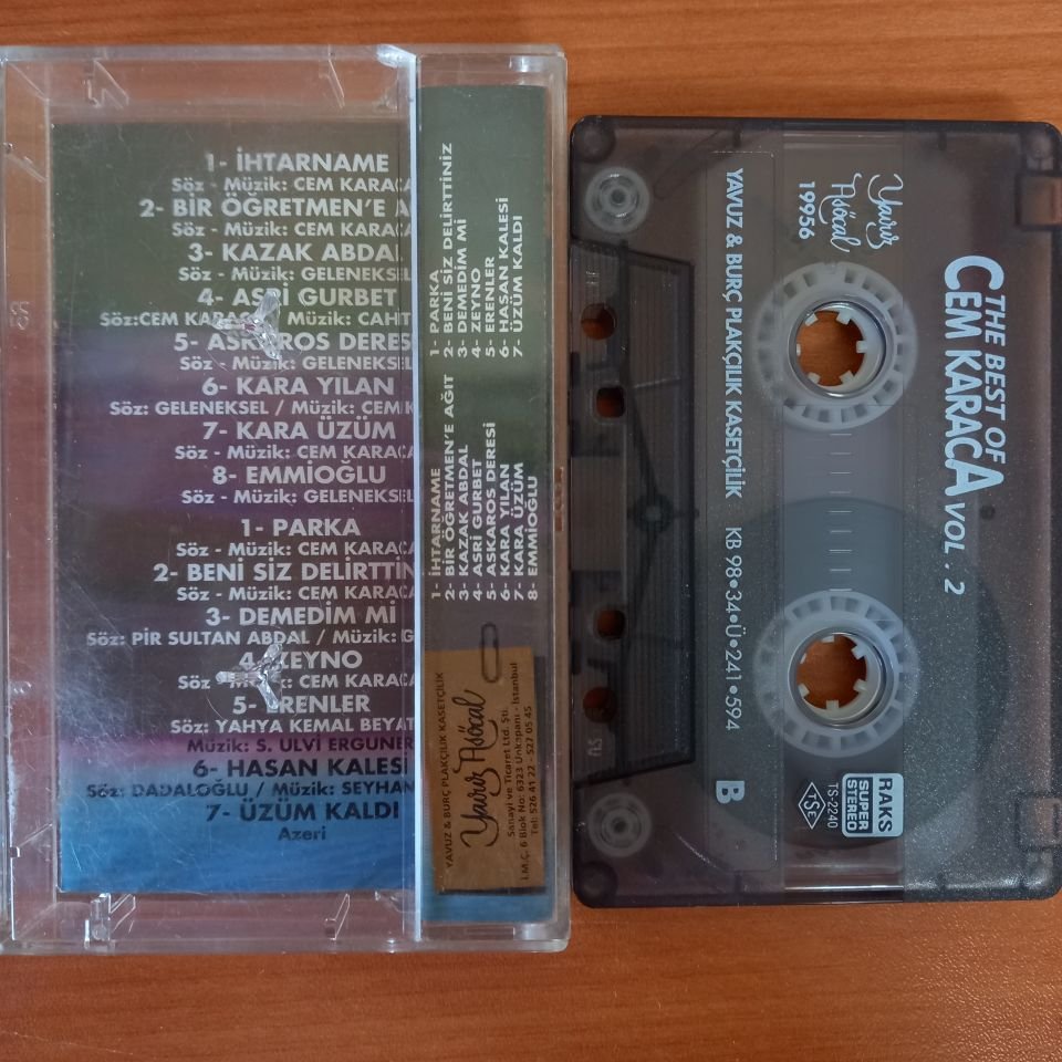 CEM KARACA - THE BEST OF CEM KARACA VOL.2 (1998) - KASET 2. EL