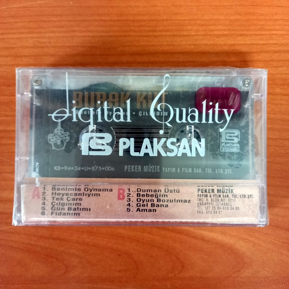 BURAK KUT - BENİMLE OYNAMA / ÇILGINIM (1994) - KASET SIFIR